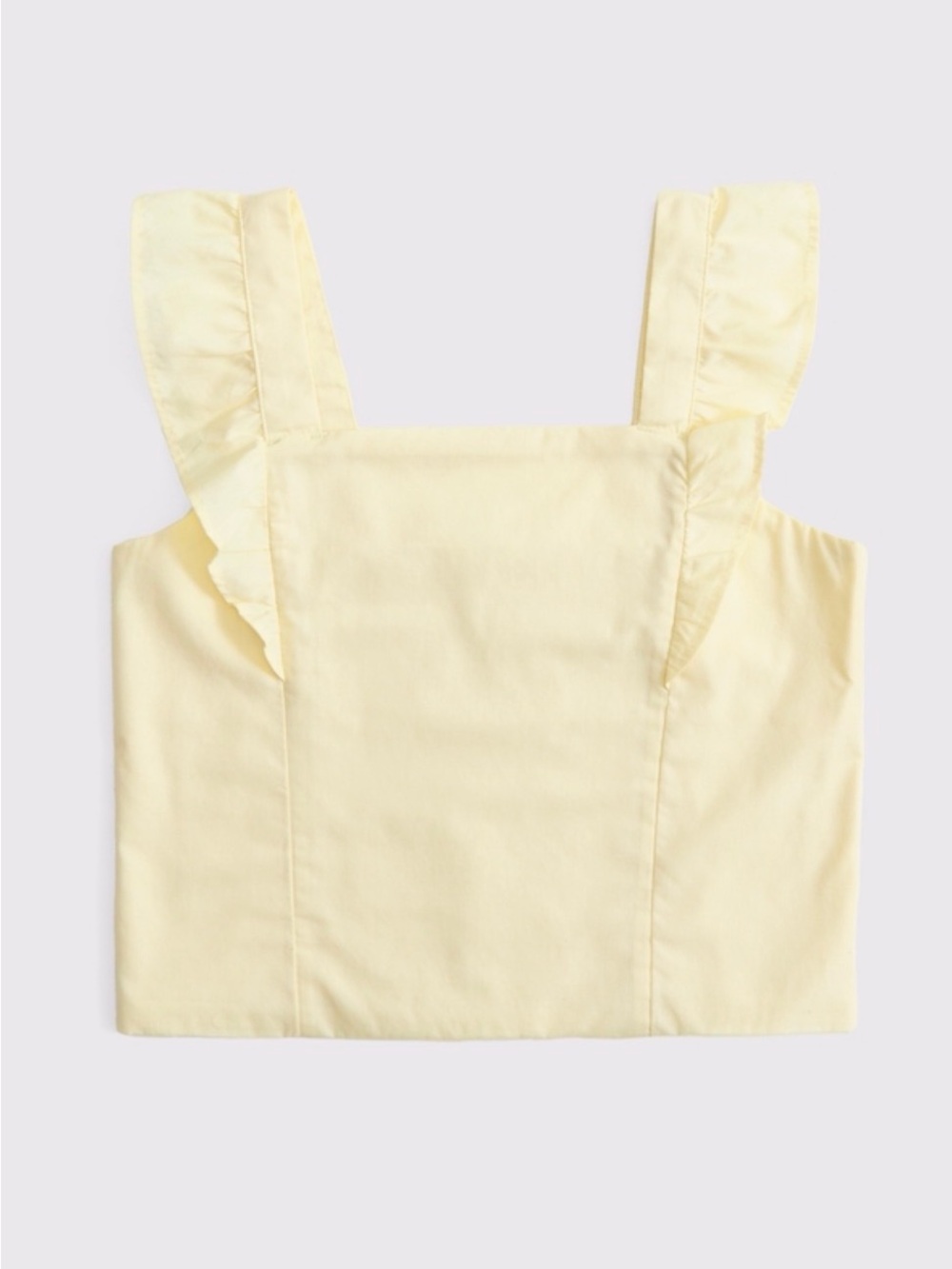 Abercrombie kids Yellow Ruffle Strap Crop Top & Skort size 11/12 Worn Once.